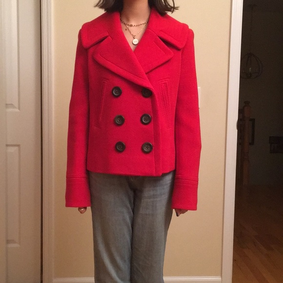 JCrew cropped pea coat - Picture 5 of 6